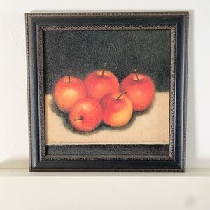 Vintage Framed Apple Still Life Painting